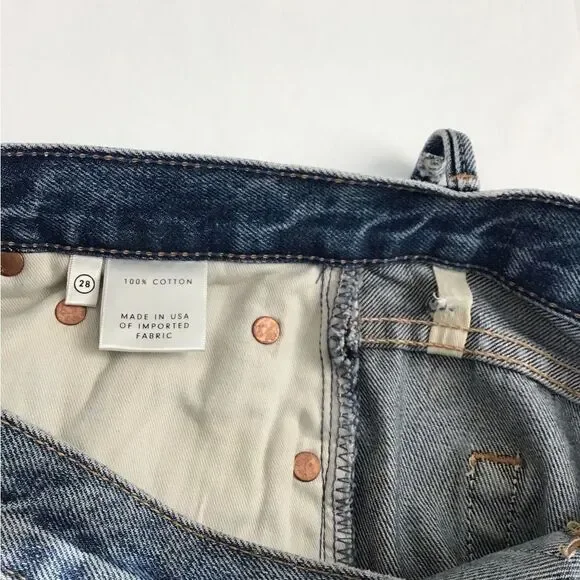 GRLFRND Karolina High Waist Straight Leg Denim Jeans Size 28